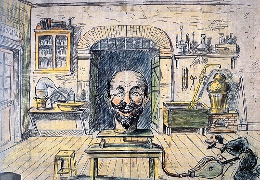 ゴム頭の男の画像