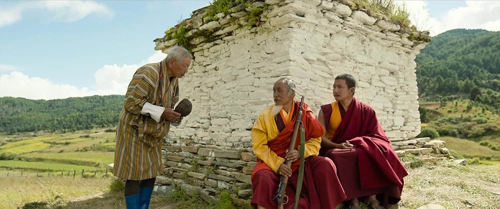 お坊さまと鉄砲の画像