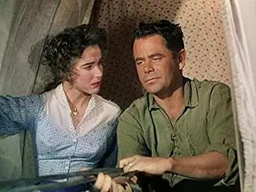 「平原の待伏せ」グレン・フォード & ジュリー・アダムスの画像