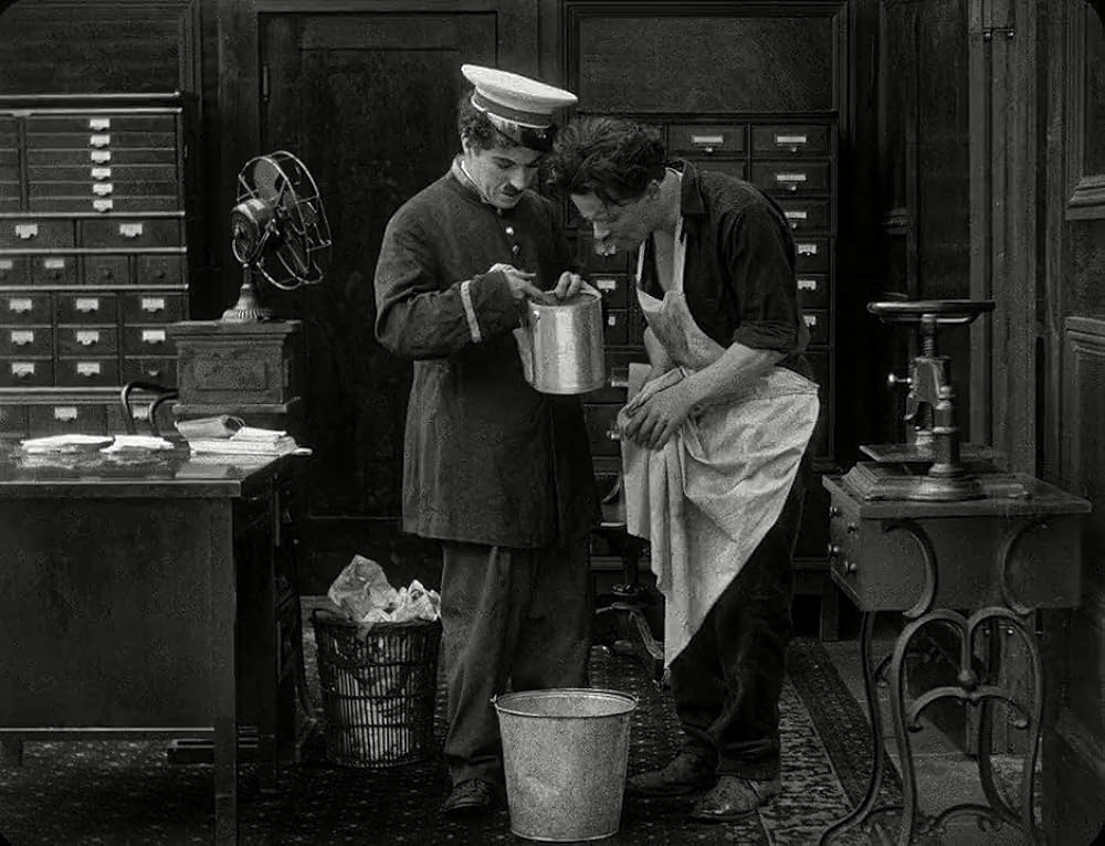 チャップリンの掃除夫の画像