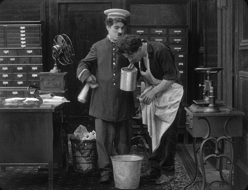 チャップリンの掃除夫の画像