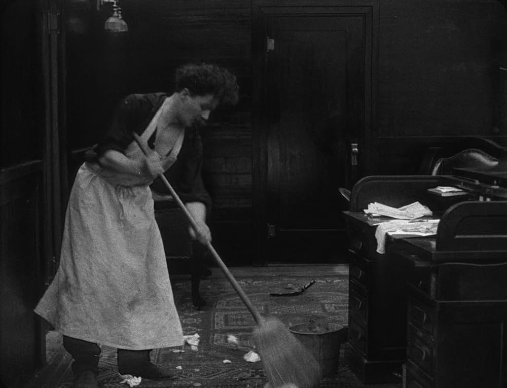 チャップリンの掃除夫の画像