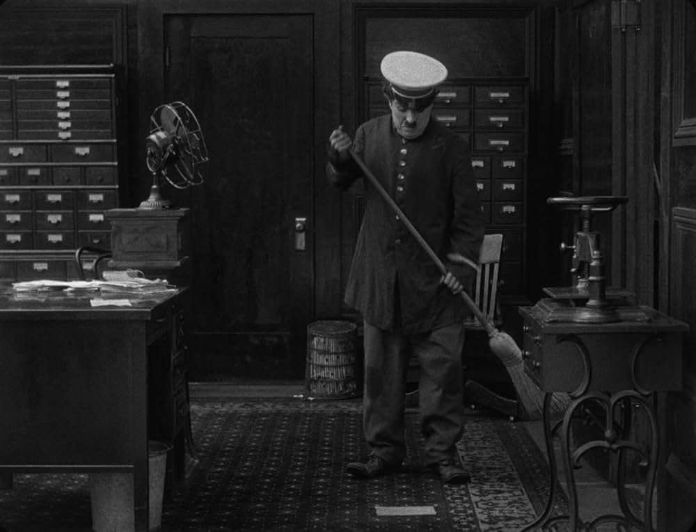 チャップリンの掃除夫の画像