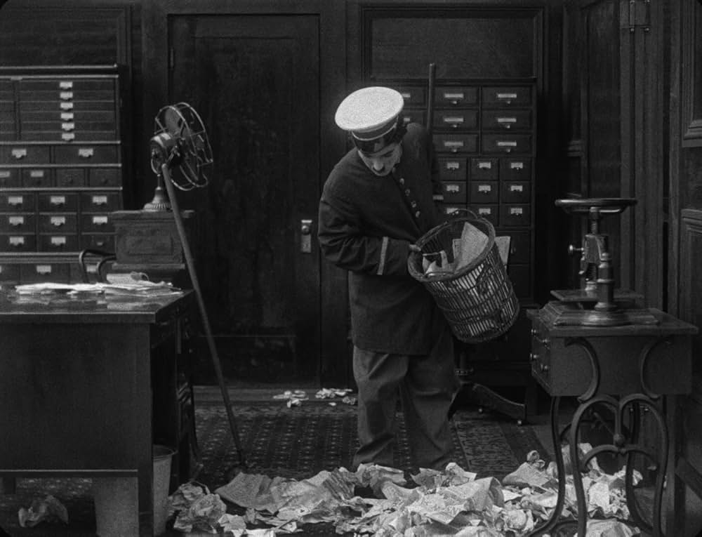 チャップリンの掃除夫の画像