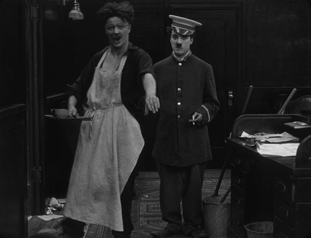 チャップリンの掃除夫の画像