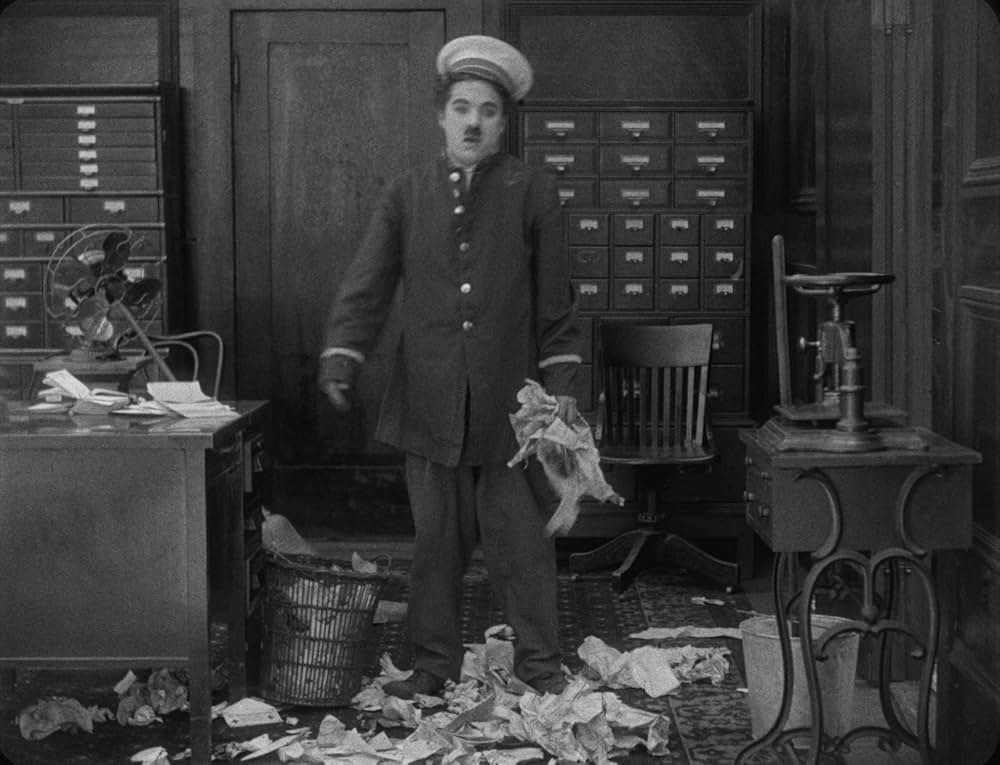 チャップリンの掃除夫の画像