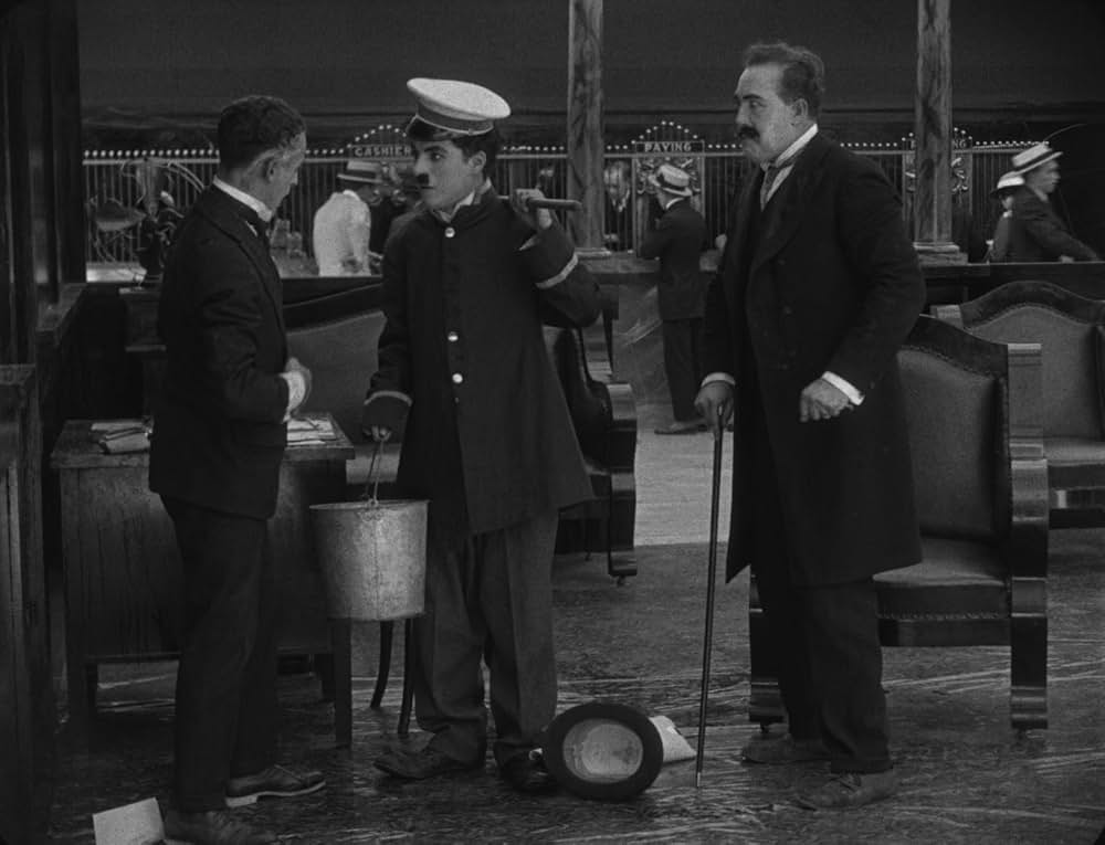 チャップリンの掃除夫の画像