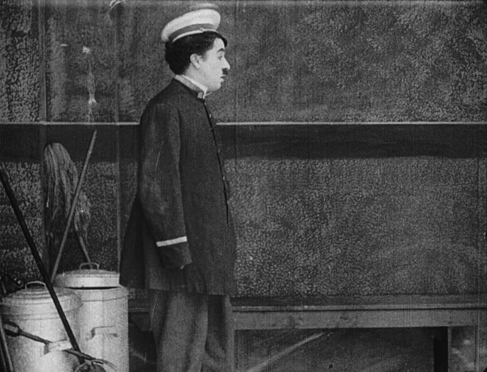 チャップリンの掃除夫の画像