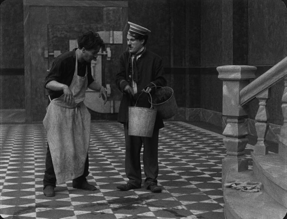 チャップリンの掃除夫の画像