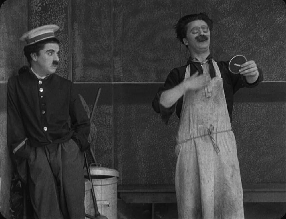 チャップリンの掃除夫の画像