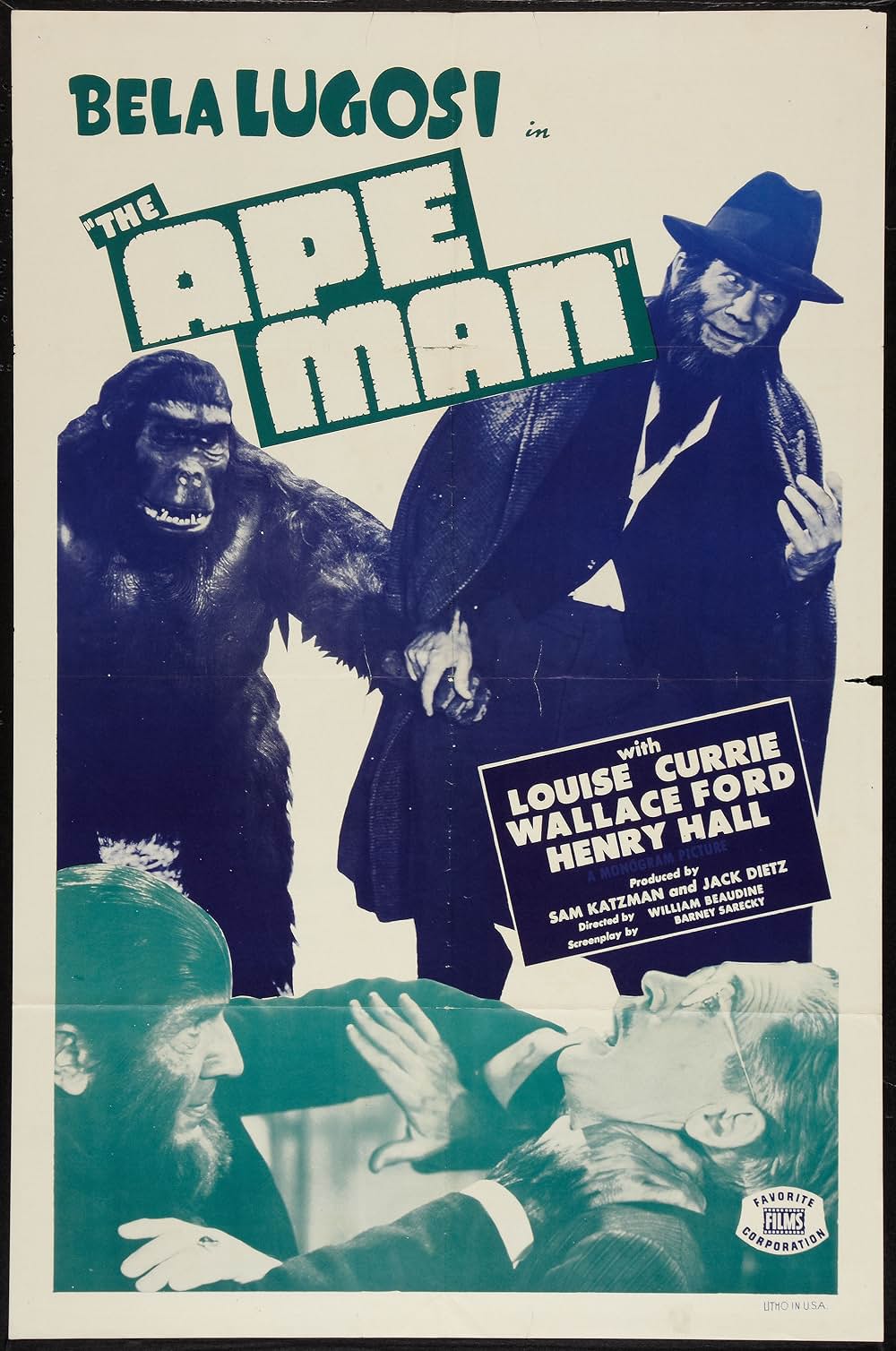 ベラ・ルゴシの 猿の怪人の画像