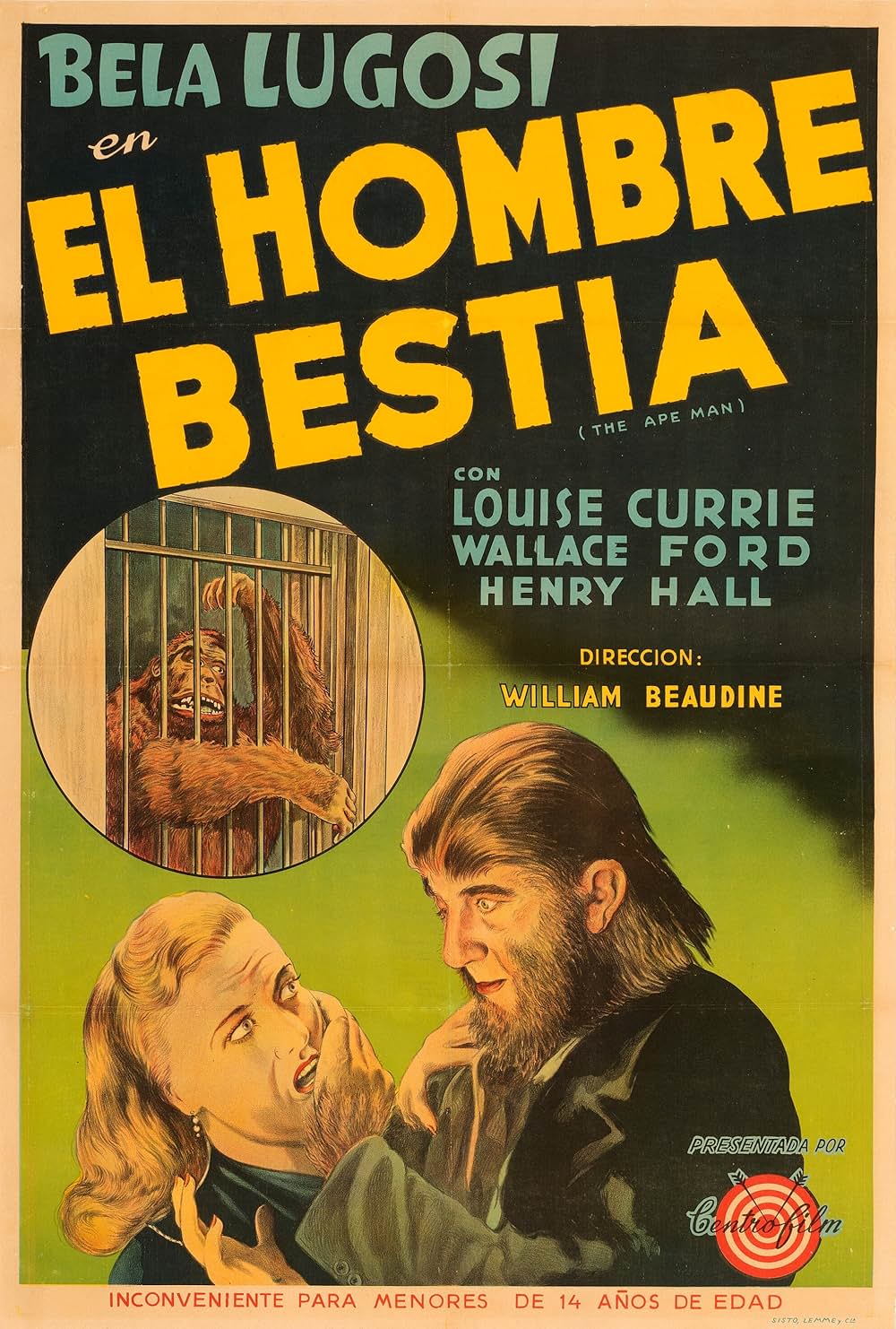 ベラ・ルゴシの 猿の怪人の画像