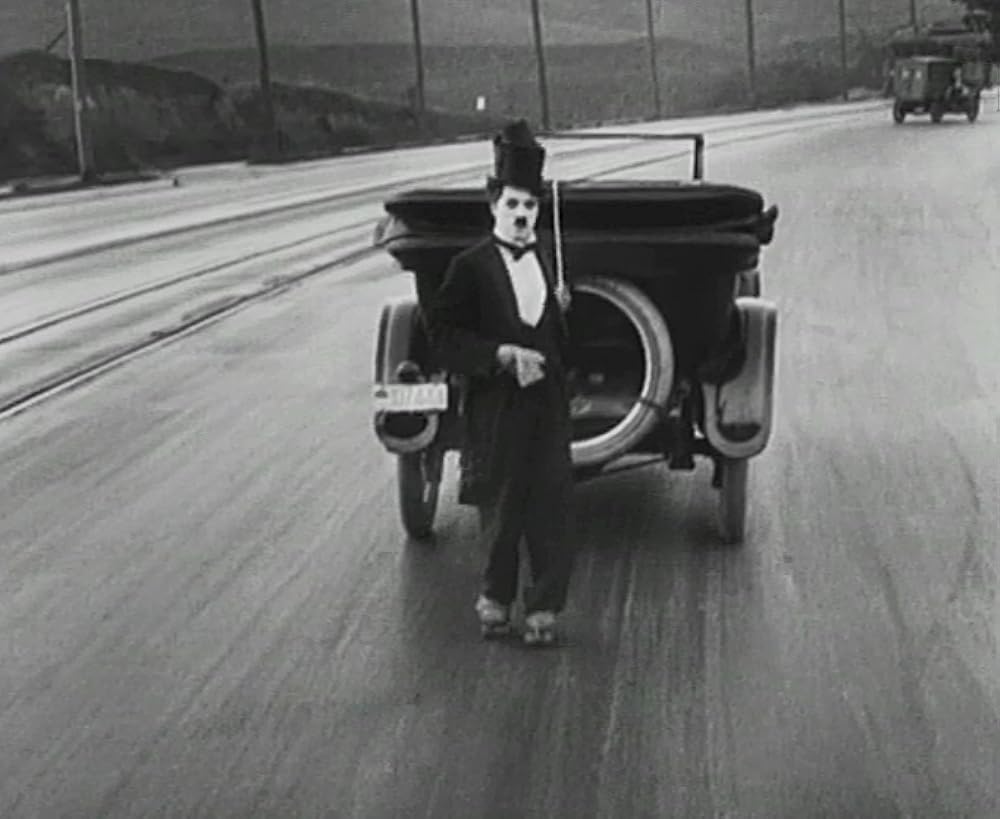 チャップリンのスケートの画像