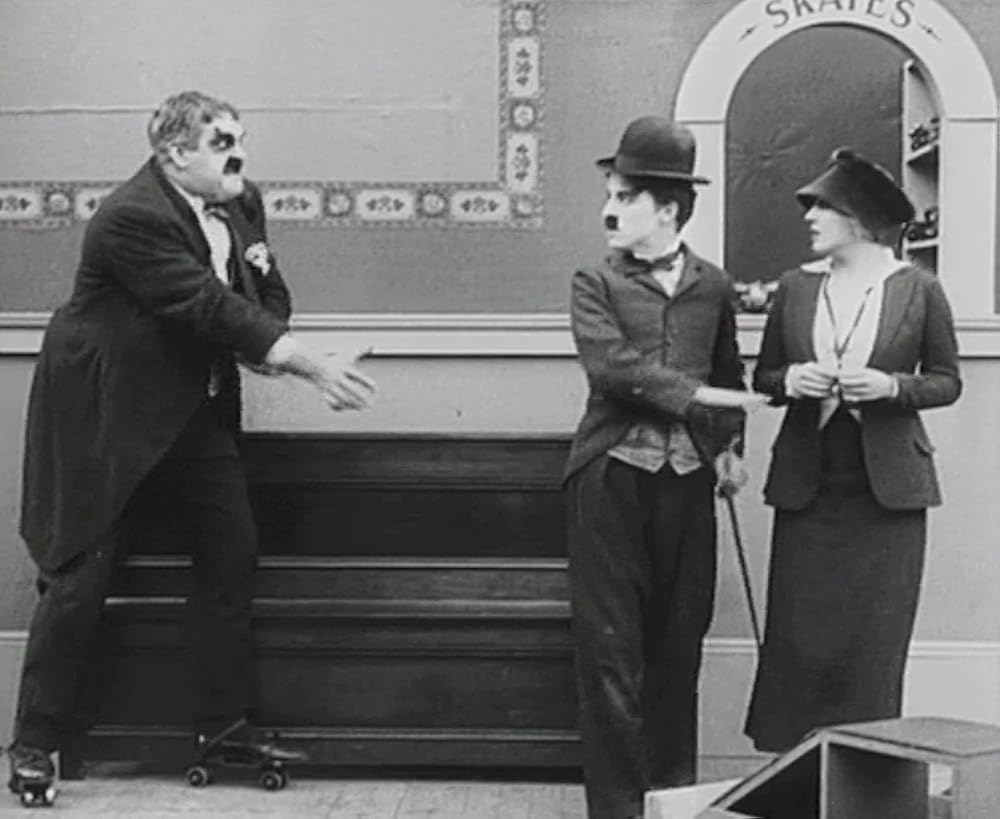 チャップリンのスケートの画像