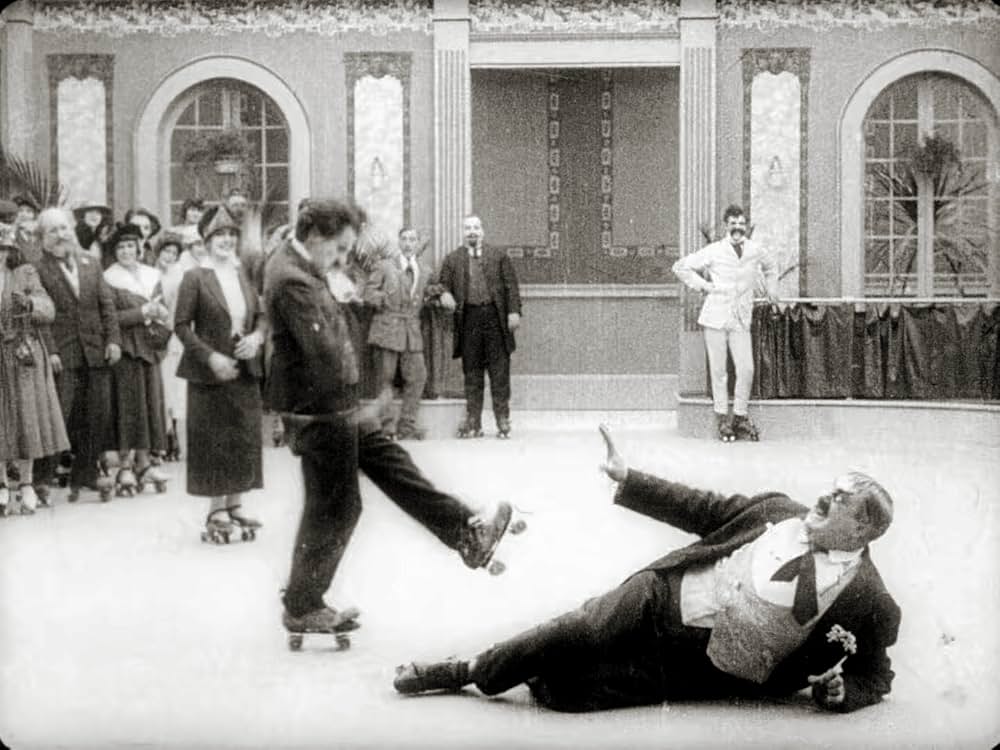 チャップリンのスケートの画像
