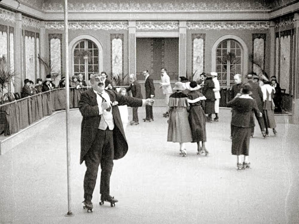 チャップリンのスケートの画像