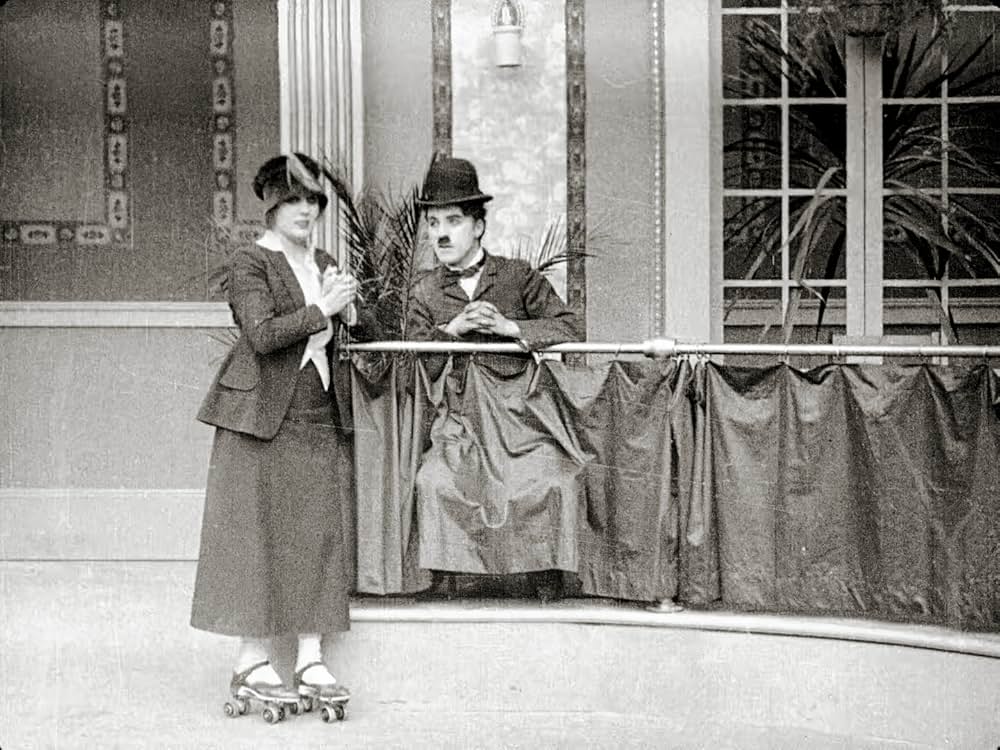 チャップリンのスケートの画像