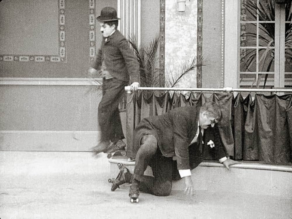 チャップリンのスケートの画像
