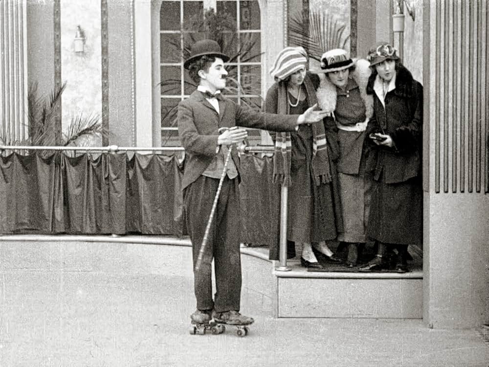 チャップリンのスケートの画像