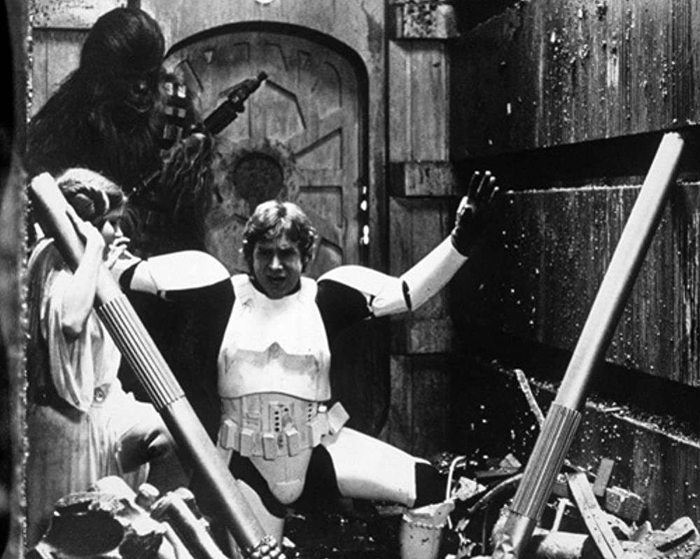 「スター・ウォーズ エピソード4／新たなる希望」ハリソン・フォード & キャリー・フィッシャー & ピーター・メイヒューの画像