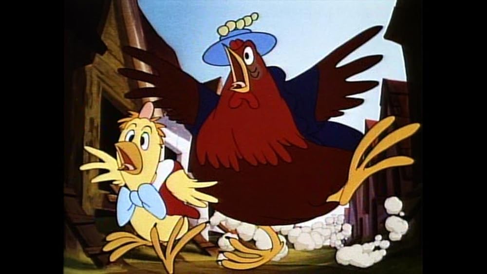 きつねとヒヨコの画像