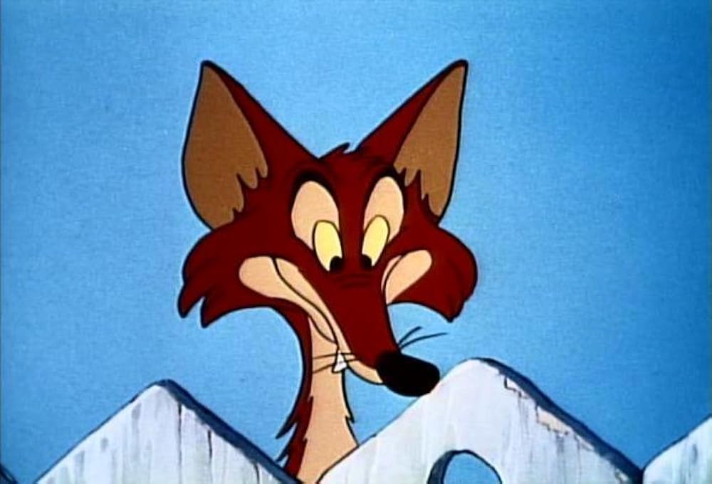 きつねとヒヨコの画像