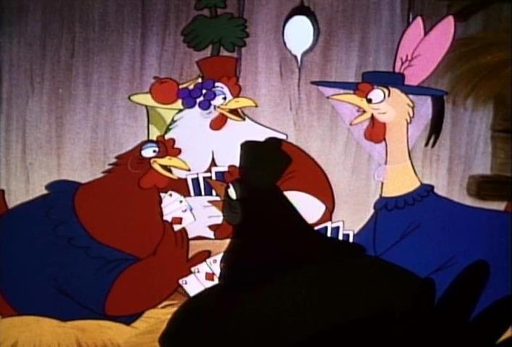 きつねとヒヨコの画像