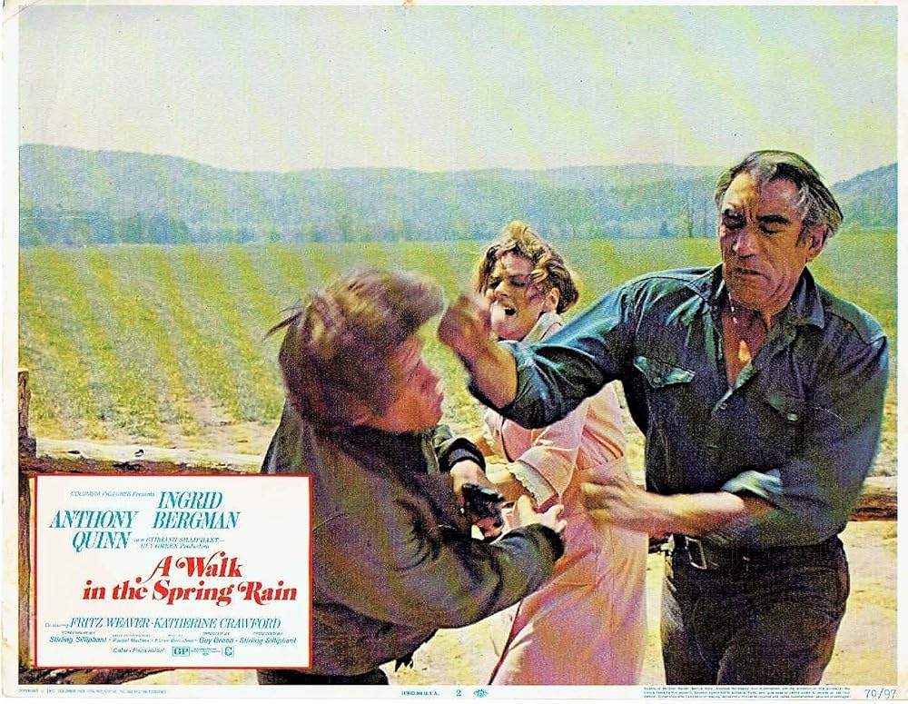 春の雨の中をの画像