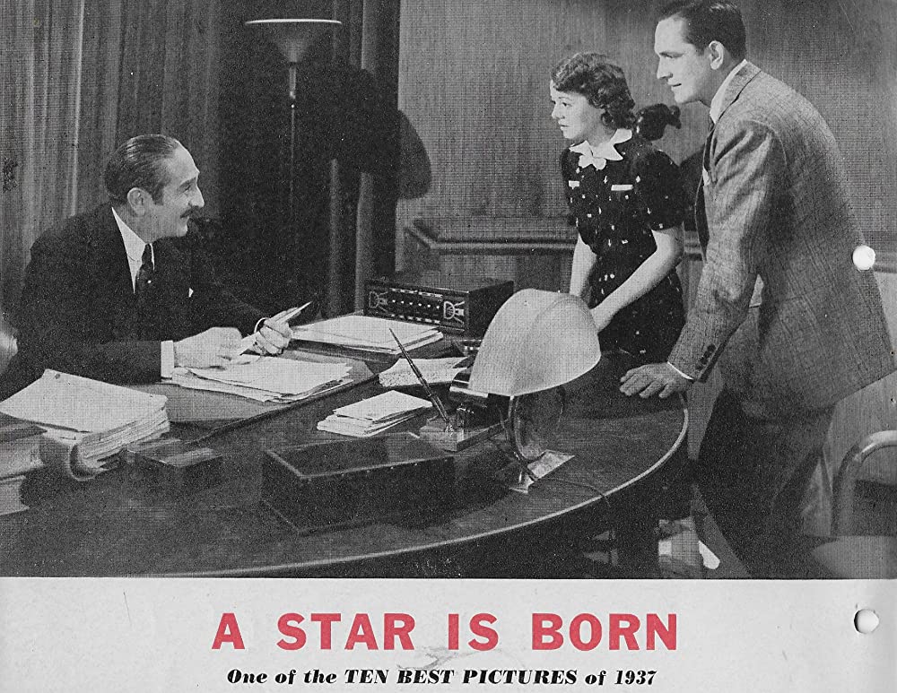 「スタア誕生」ジャネット・ゲイナー & フレデリック・マーチ & アドルフ・マンジューの画像