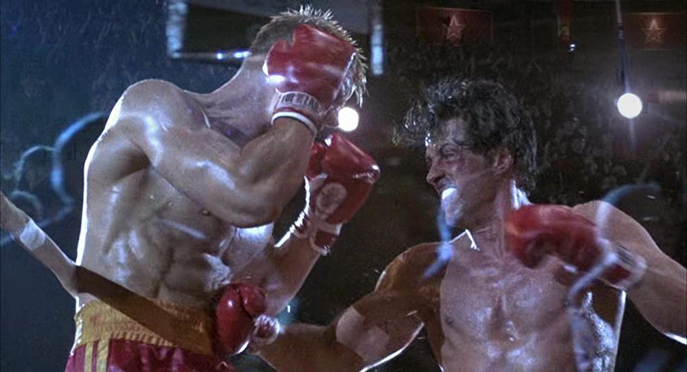 「ロッキー4／炎の友情」ドルフ・ラングレン & シルベスター・スタローンの画像