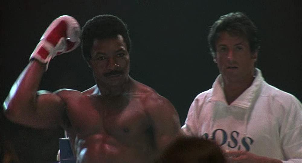 「ロッキー4／炎の友情」シルベスター・スタローン & カール・ウェザースの画像