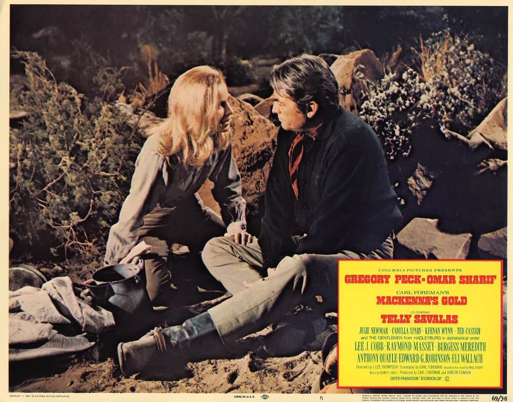 「マッケンナの黄金」グレゴリー・ペック & Camilla Sparvの画像