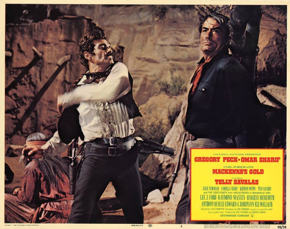 「マッケンナの黄金」グレゴリー・ペック & オマー・シャリフの画像