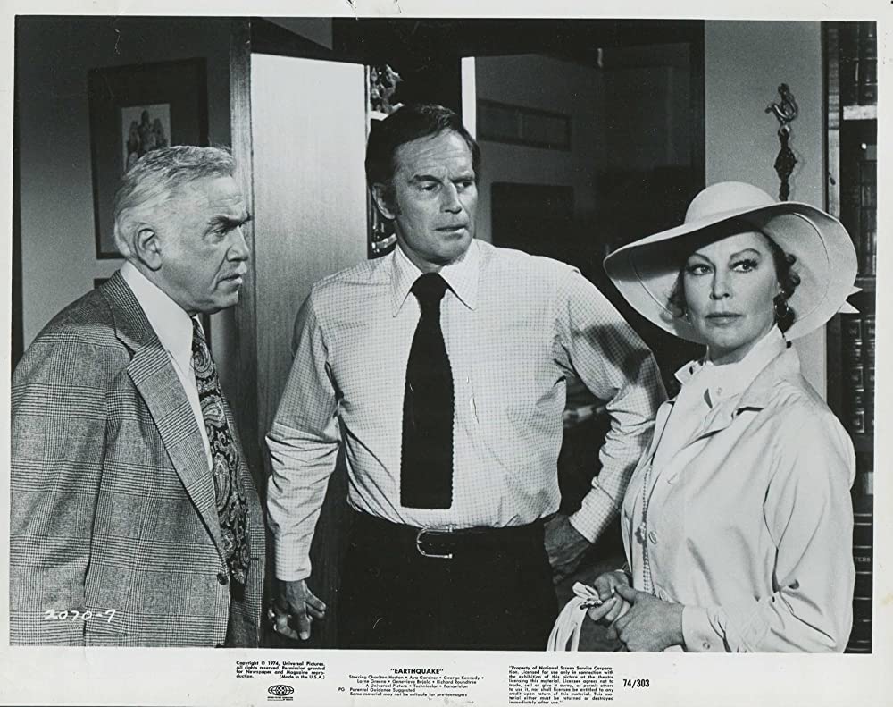 「大地震」チャールトン・ヘストン & エバ・ガードナー & ローン・グリーンの画像