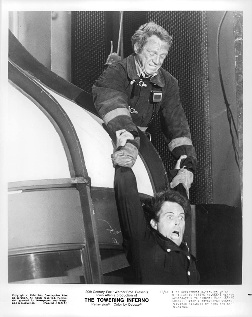 「タワーリング・インフェルノ」スティーブ・マックィーン & Ernie F. Orsattiの画像