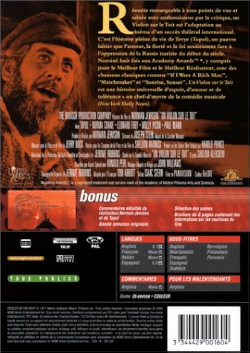 屋根の上のバイオリン弾きの画像