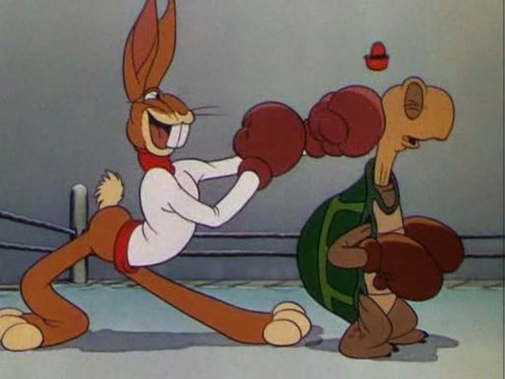 うさぎとかめと花火合戦の画像