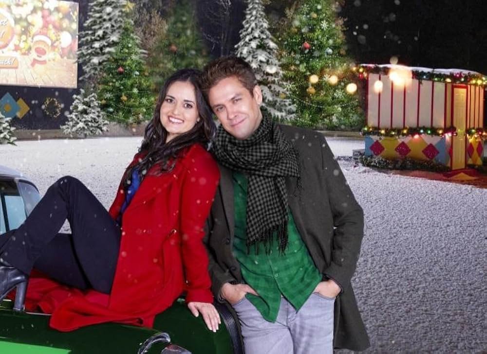 ドライブインのクリスマスの画像