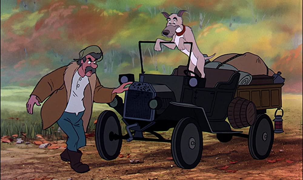 きつねと猟犬の画像