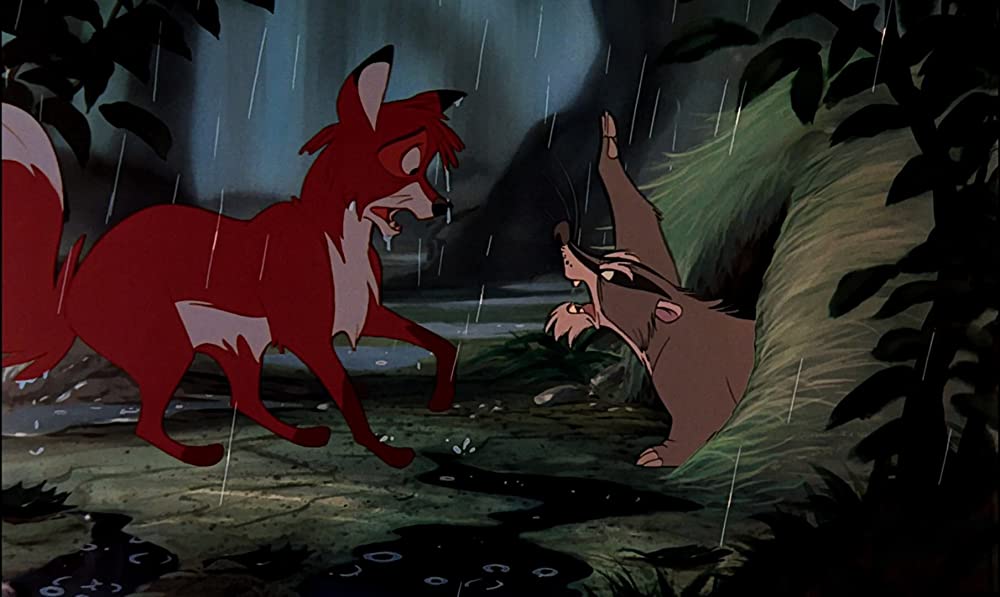 きつねと猟犬の画像