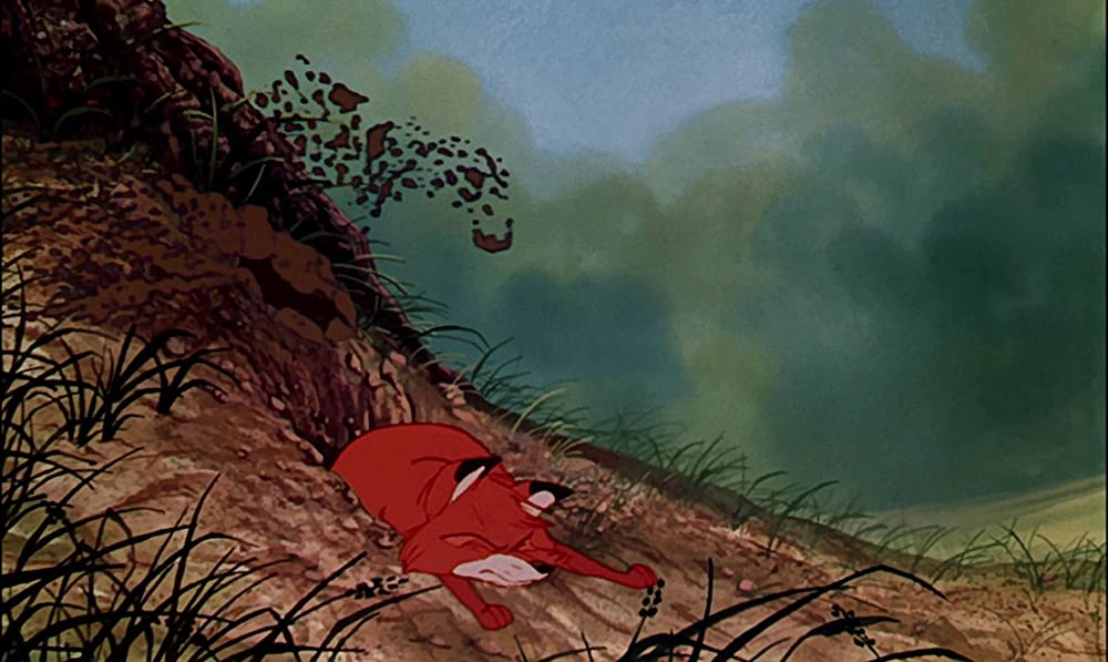 「きつねと猟犬」の画像