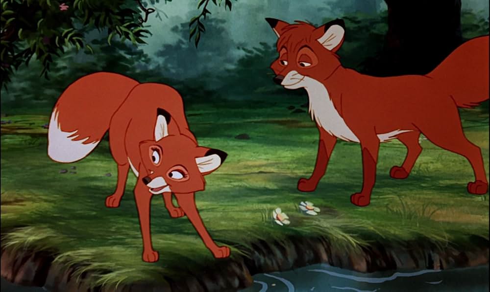 「きつねと猟犬」の画像