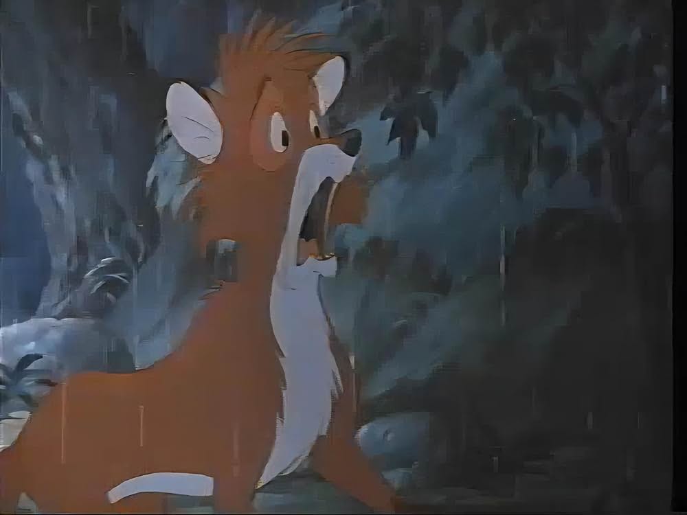 「きつねと猟犬」の画像