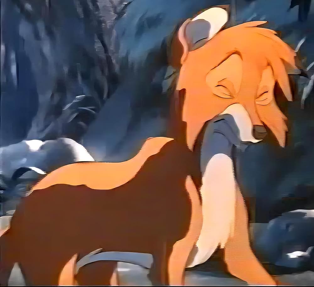 「きつねと猟犬」の画像