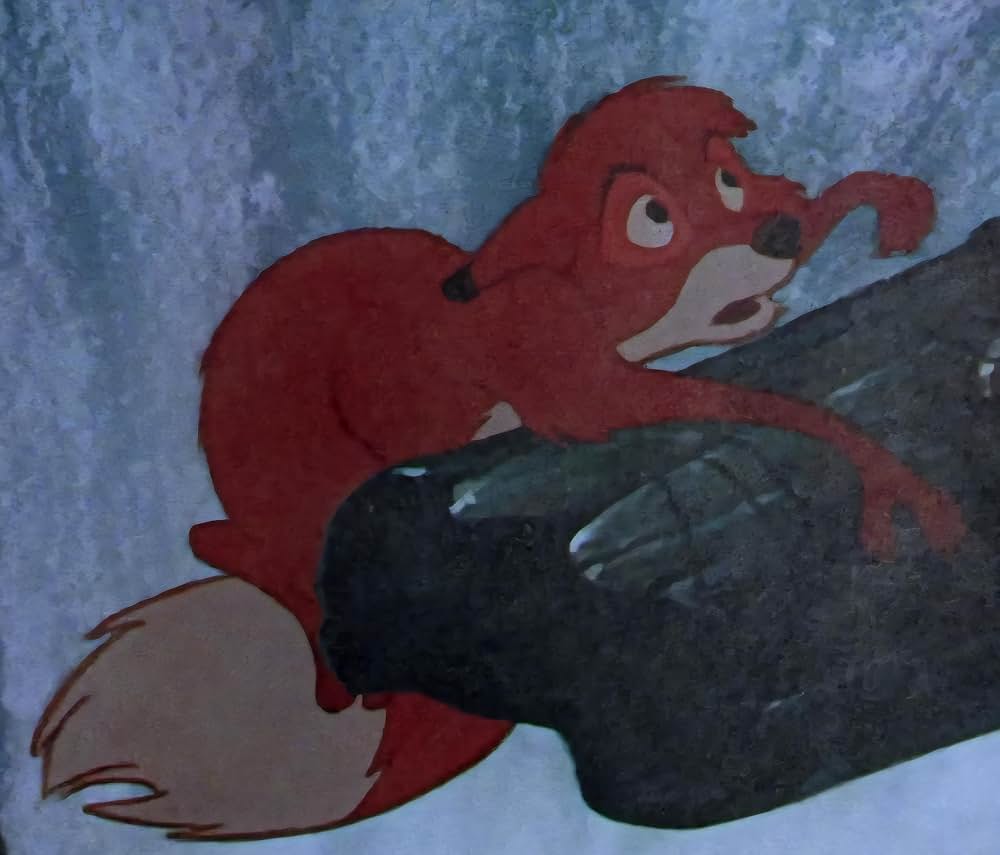 「きつねと猟犬」の画像