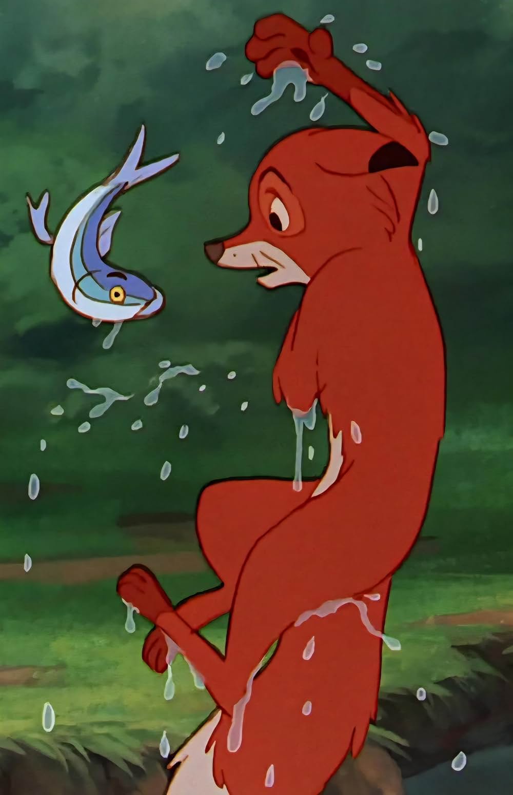 「きつねと猟犬」の画像