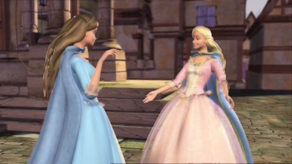 バービーの王女と村娘の画像