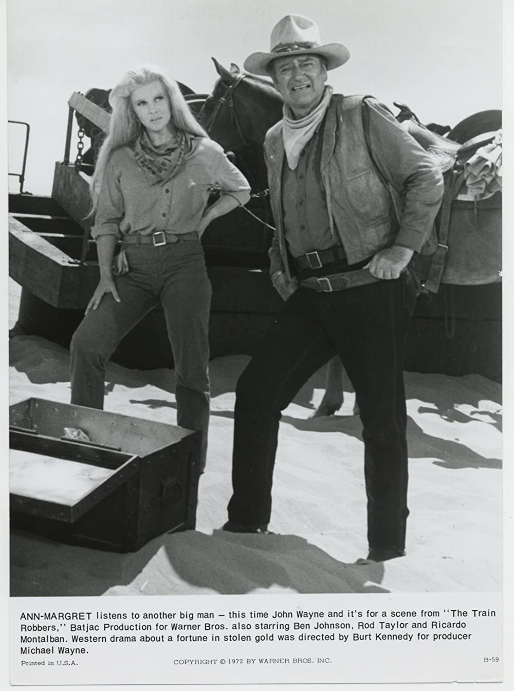 「大列車強盗」ジョン・ウェイン & アン＝マーグレットの画像