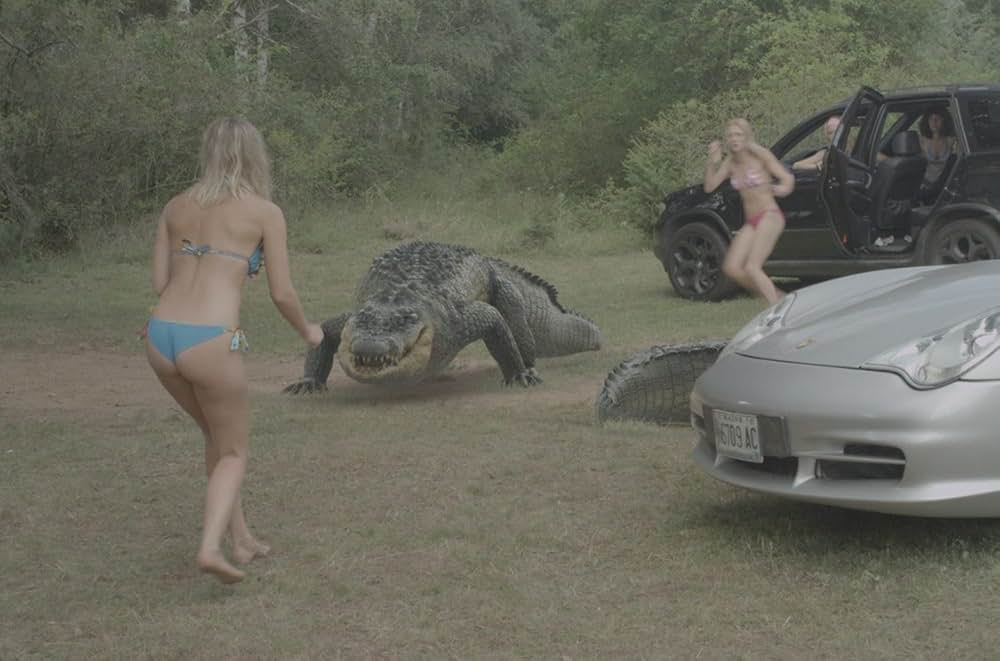 アナコンダvs. 殺人クロコダイルの画像
