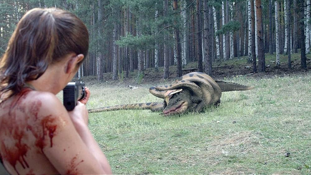 「アナコンダvs. 殺人クロコダイル」の画像
